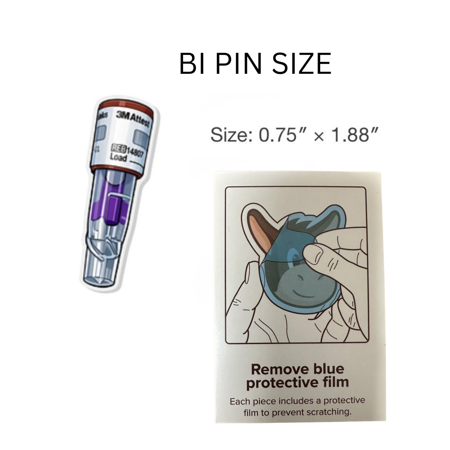 SPD Acrylic Pin & Magnet Bundle | 1 Pin + 3 Magnets | CRCST Gift | Sterile Processing Tech Accessories