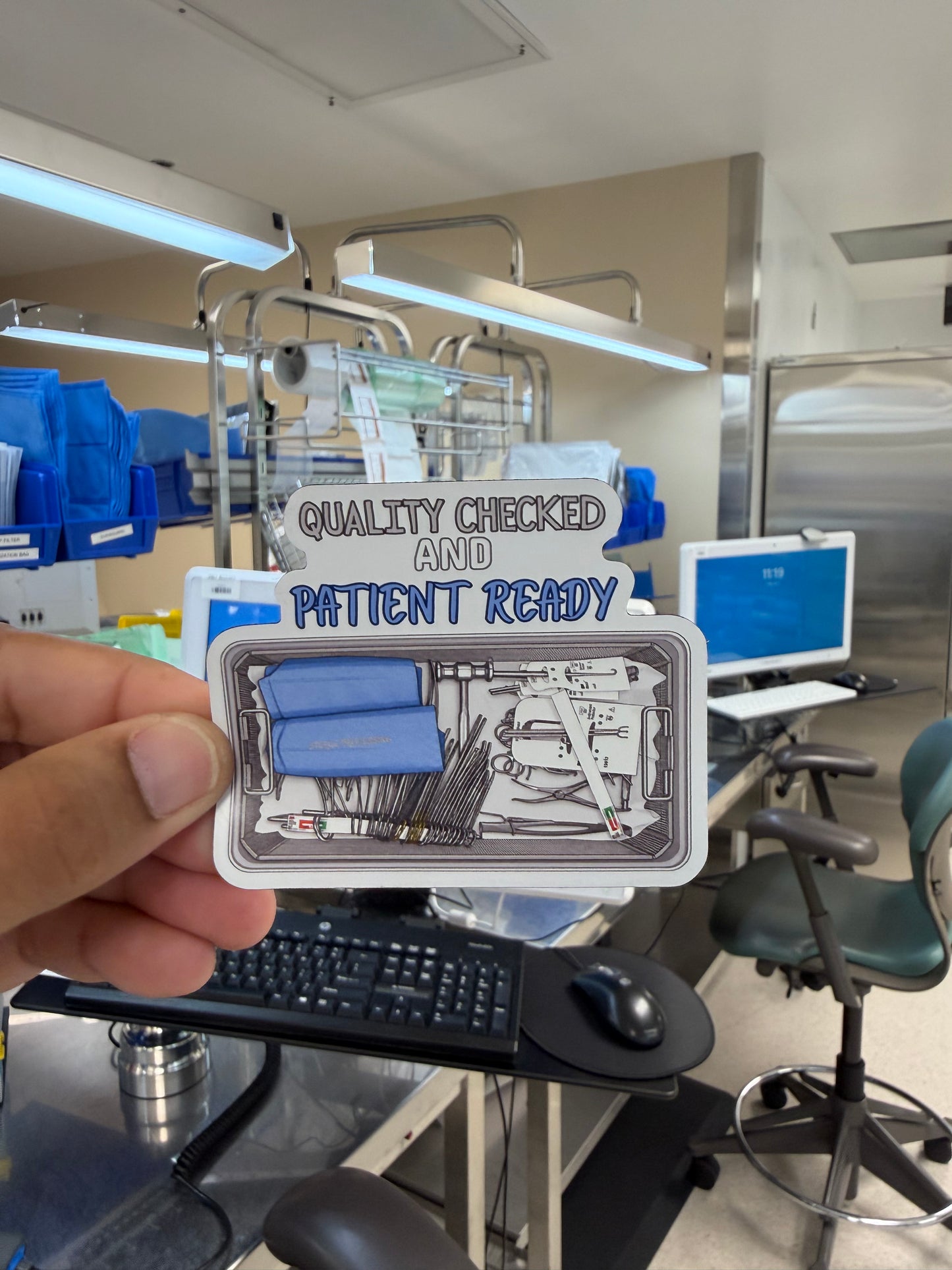 Sterile Processing Magnets Bundle | 4 Magnets, Mystery mini acrylic Pin | SPD Healthcare Decor |crcst Gift