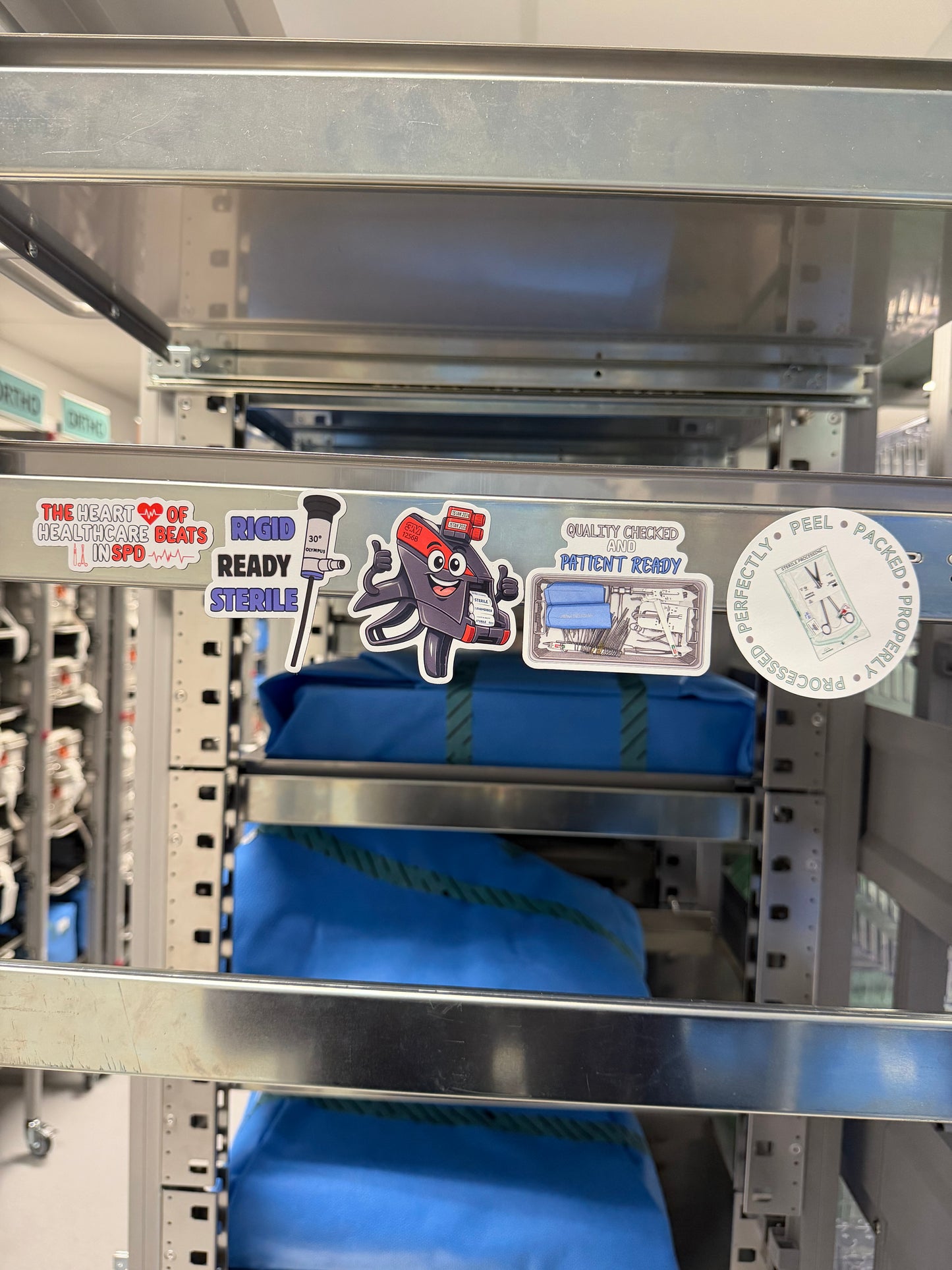 Sterile Processing Magnets BundleII | 5 Magnets, Mystery mini acrylic Pin | SPD Healthcare Decor |crcst Gift