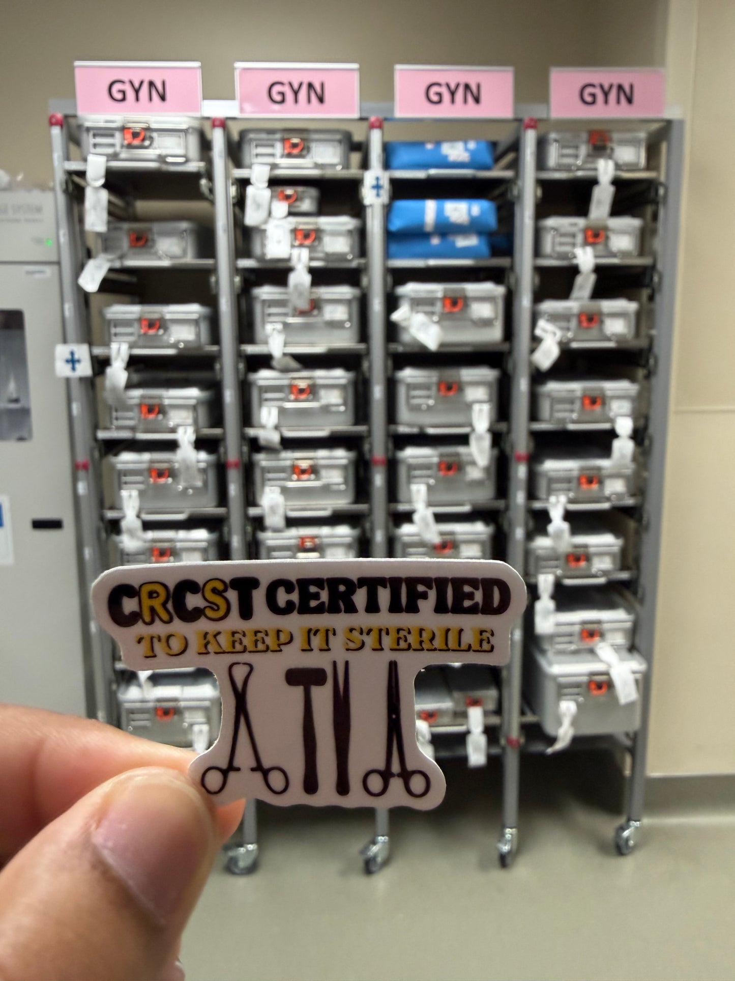 Sterile Processing Sticker Bundle | 5 SPD Stickers + 1 Mystery Mini Acrylic Pin | CSPDT & CRCST Gift | Sterile Processing Tech Accessories