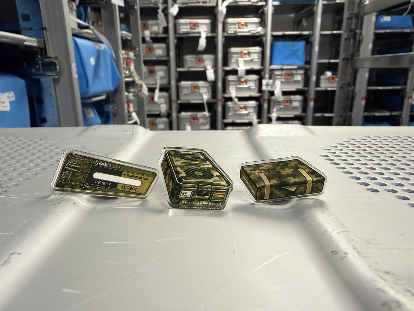 Build Your Own Military Camo SPD Acrylic Pin Set | Medical Supply Technician MST Pin | Sterile Processing Pin | VA Employee Gift | Choose Your Pins
