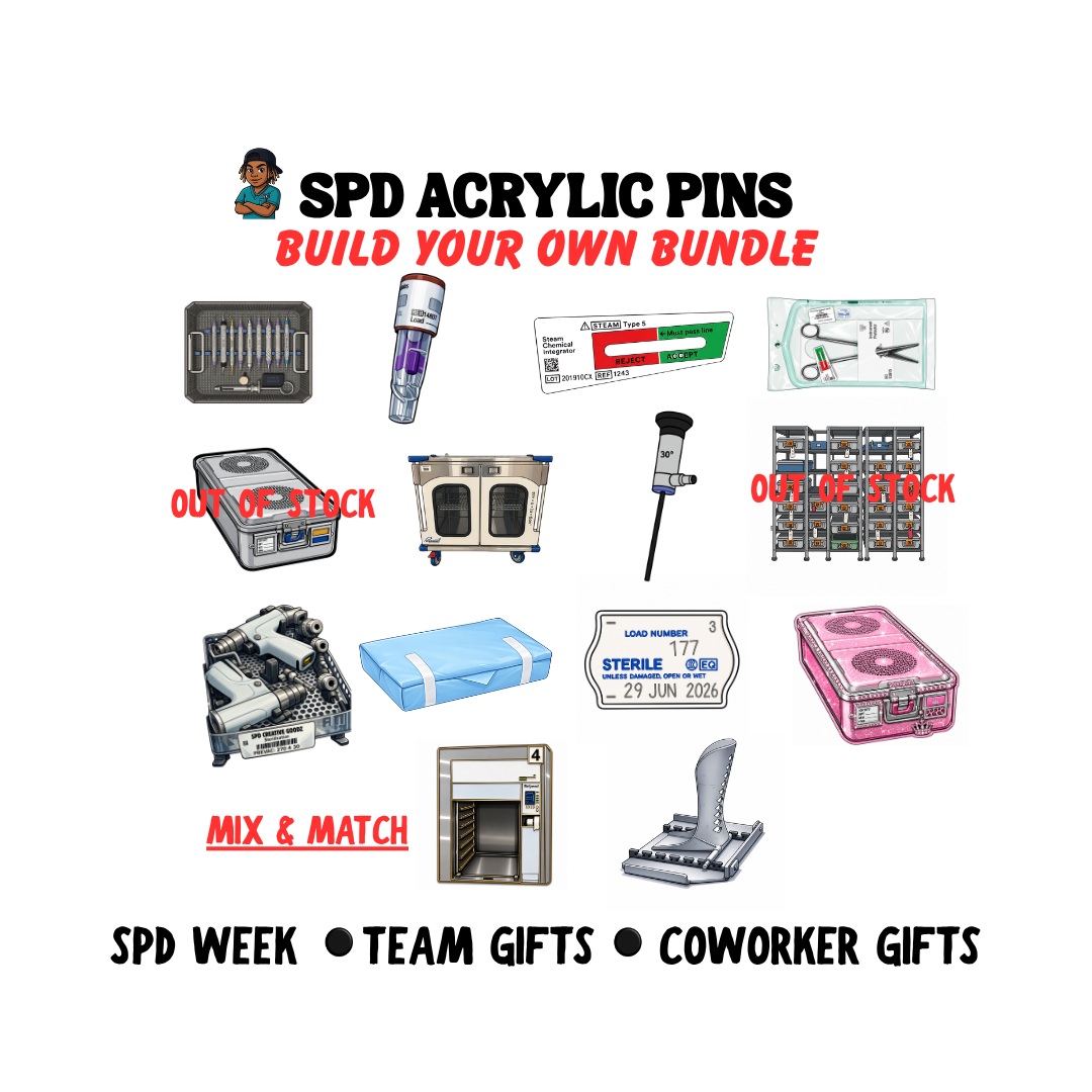 SPD Team Gift Pack | Build your own 10- Pin Bundle | spd Week appreciation | Thank you, sterile processing | Crcst Gift | Central service