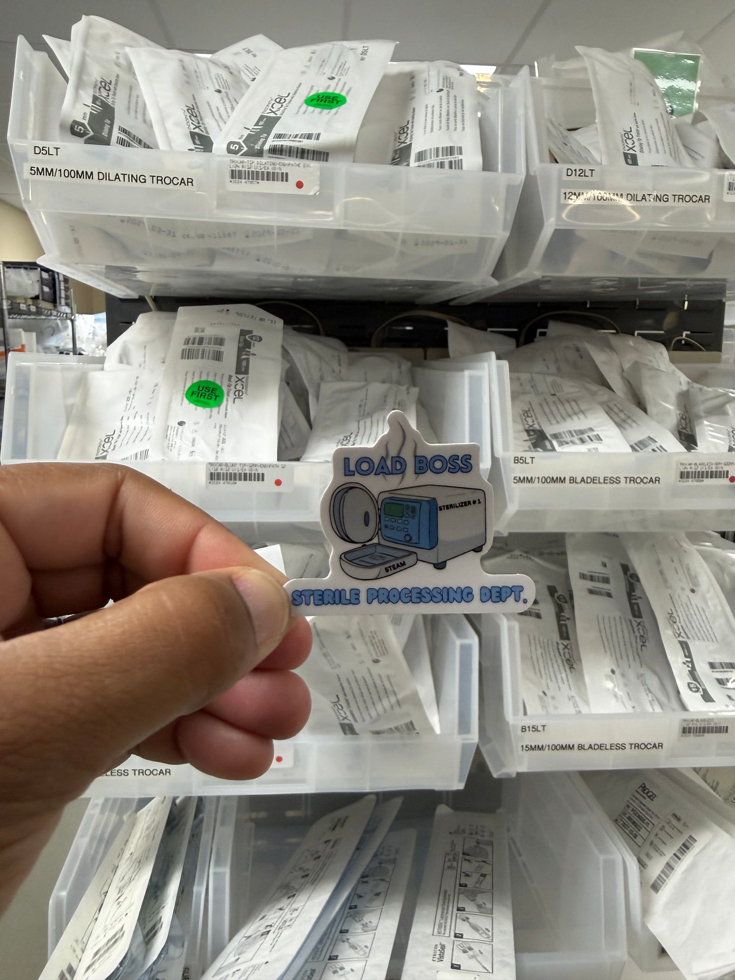 Sterile Processing Sticker Bundle | 5 SPD Stickers + 1 Mystery Mini Acrylic Pin | CSPDT & CRCST Gift | Sterile Processing Tech Accessories