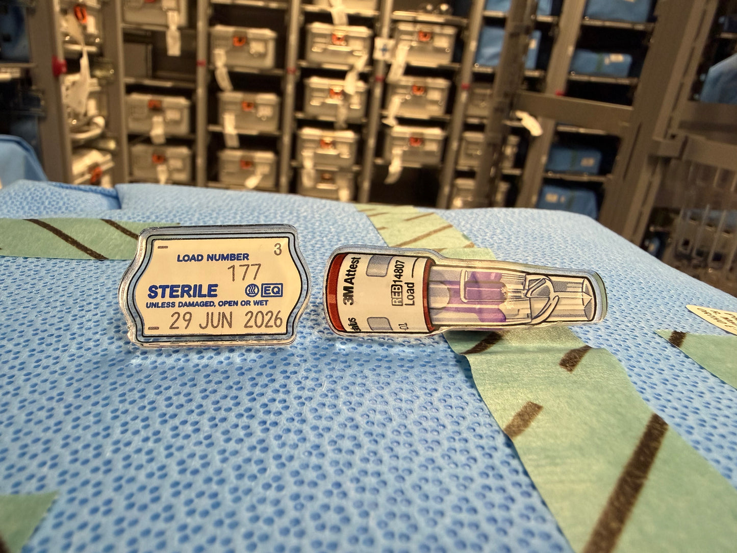 Sterile Processing Acrylic Pin | 2 Pin Bundle | SPD Week | Biological Indicator & load Stamp Acrylic Pin