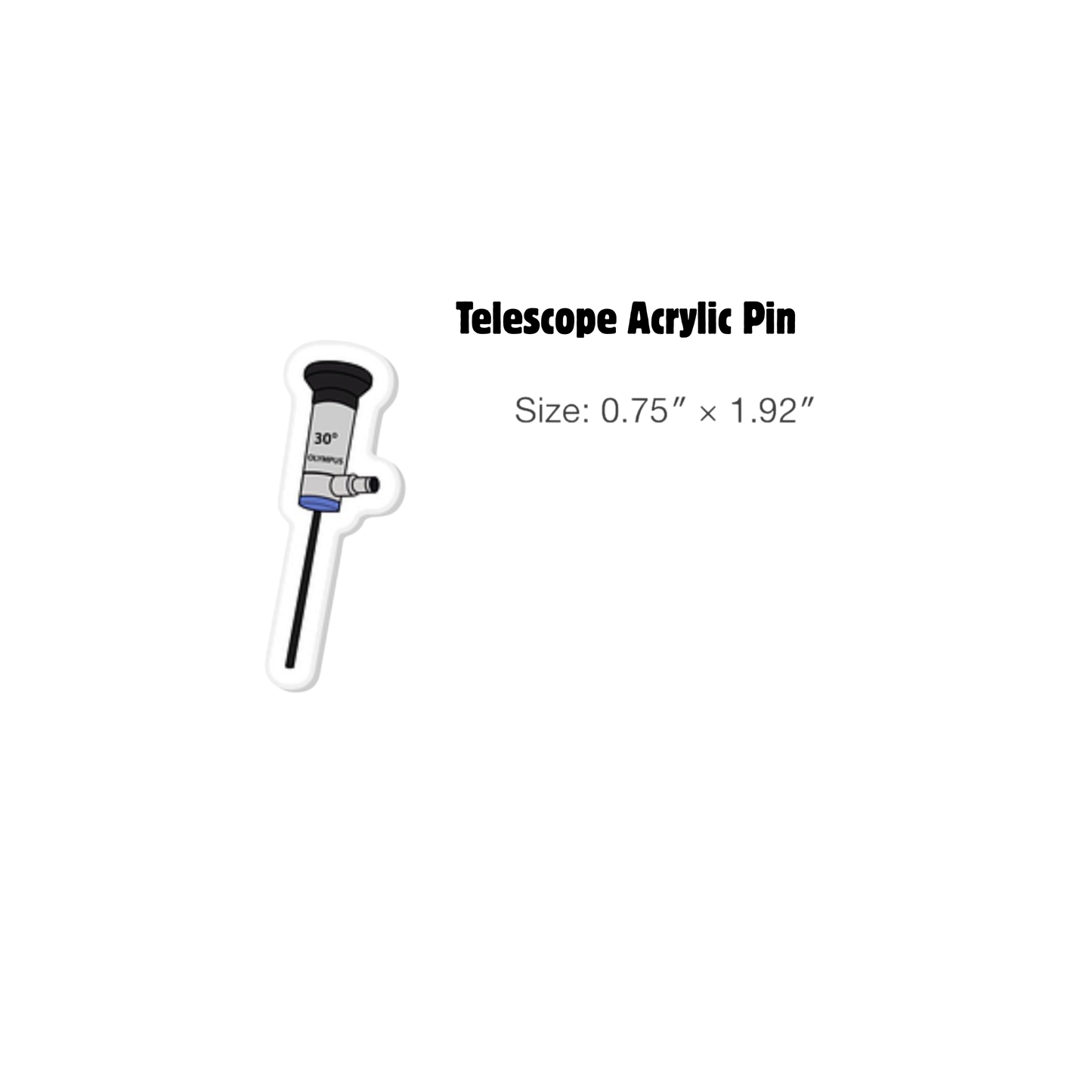 Sterile Processing Acrylic Pin | 2 Pin Bundle | SPD Week | BI Indicator & Telescope Acrylic Pin
