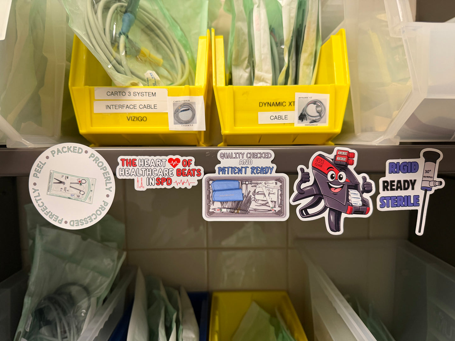 Sterile Processing Magnets BundleII | 5 Magnets, Mystery mini acrylic Pin | SPD Healthcare Decor |crcst Gift
