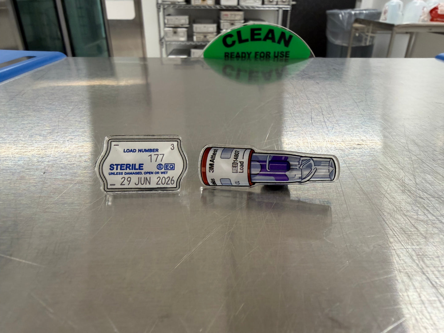 Sterile Processing Acrylic Pin | 2 Pin Bundle | SPD Week | Biological Indicator & load Stamp Acrylic Pin