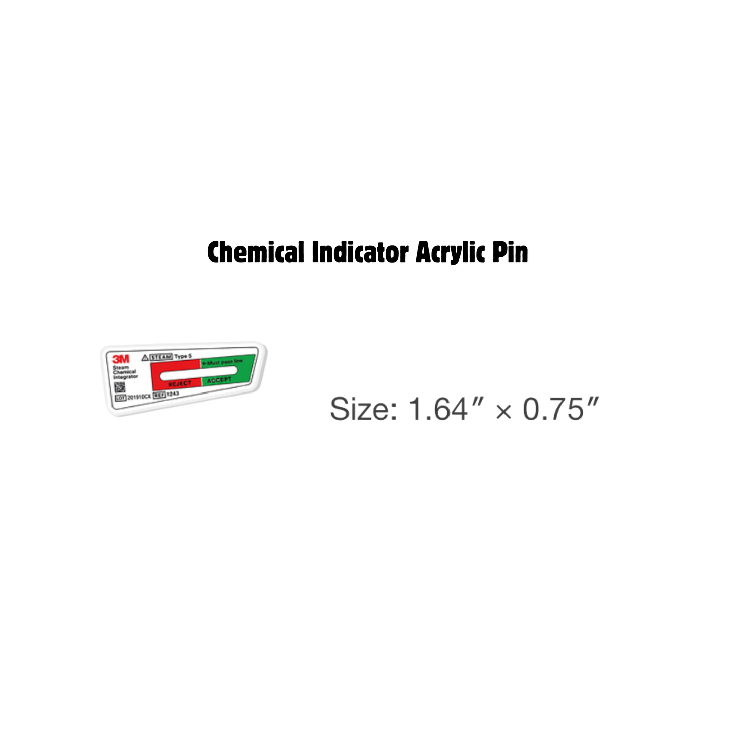 Sterile Processing Acrylic Pins | 2 Acrylic pin Bundle |Spd Week Gifts |crcst| Chemical Indicator & BI Indicator (2 Pins) |MO