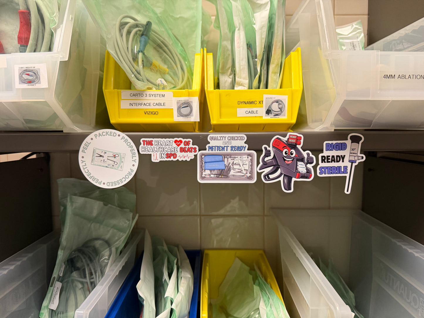 Sterile Processing Magnets BundleII | 5 Magnets, Mystery mini acrylic Pin | SPD Healthcare Decor |crcst Gift