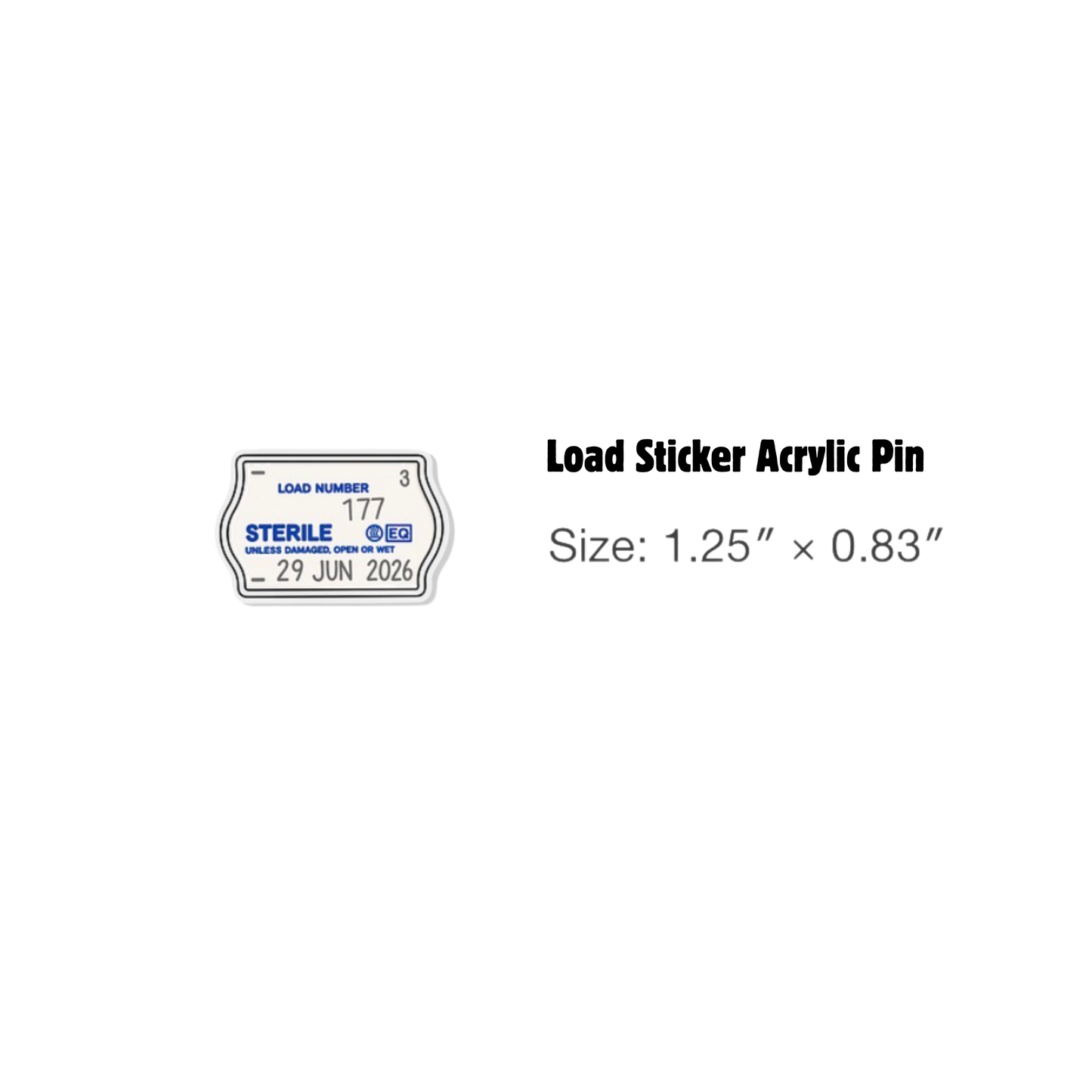 Sterile Processing Acrylic Pin | 2 Pin Bundle | SPD Week | Biological Indicator & load Stamp Acrylic Pin