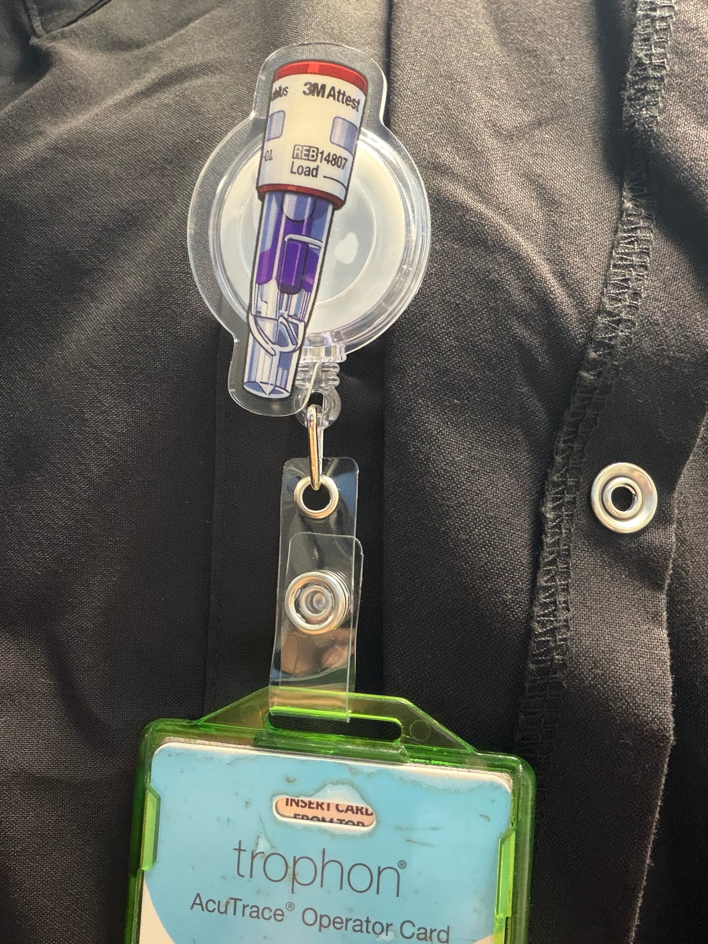 Acrylic Badge Reel | 2mm Lightweight Badge Holder | Sterile Processing Badge Reel | Healthcare Worker Gift