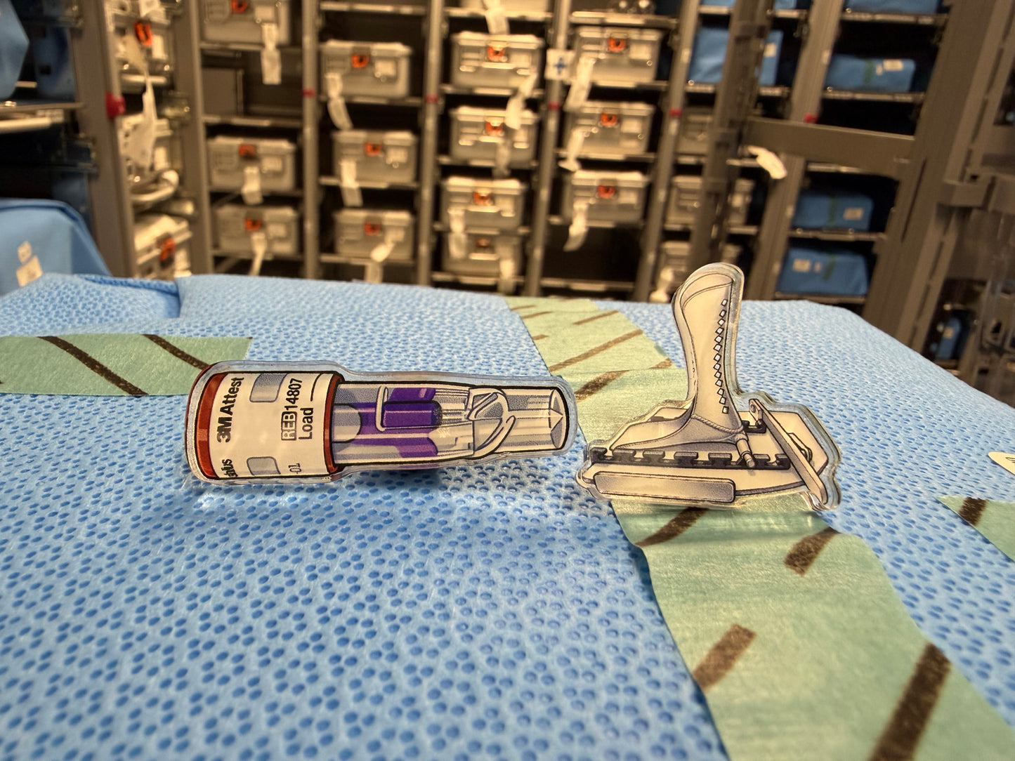Sterile Processing Acrylic Pin | 2 Pin Bundle | SPD Week | Biological Indicator & Alvarado Knee Holder Acrylic Pin