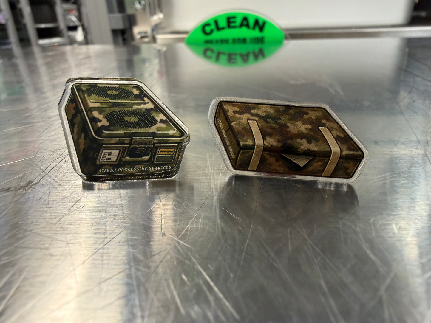 Build Your Own Military Camo SPD Acrylic Pin Set | Medical Supply Technician MST Pin | Sterile Processing Pin | VA Employee Gift | Choose Your Pins