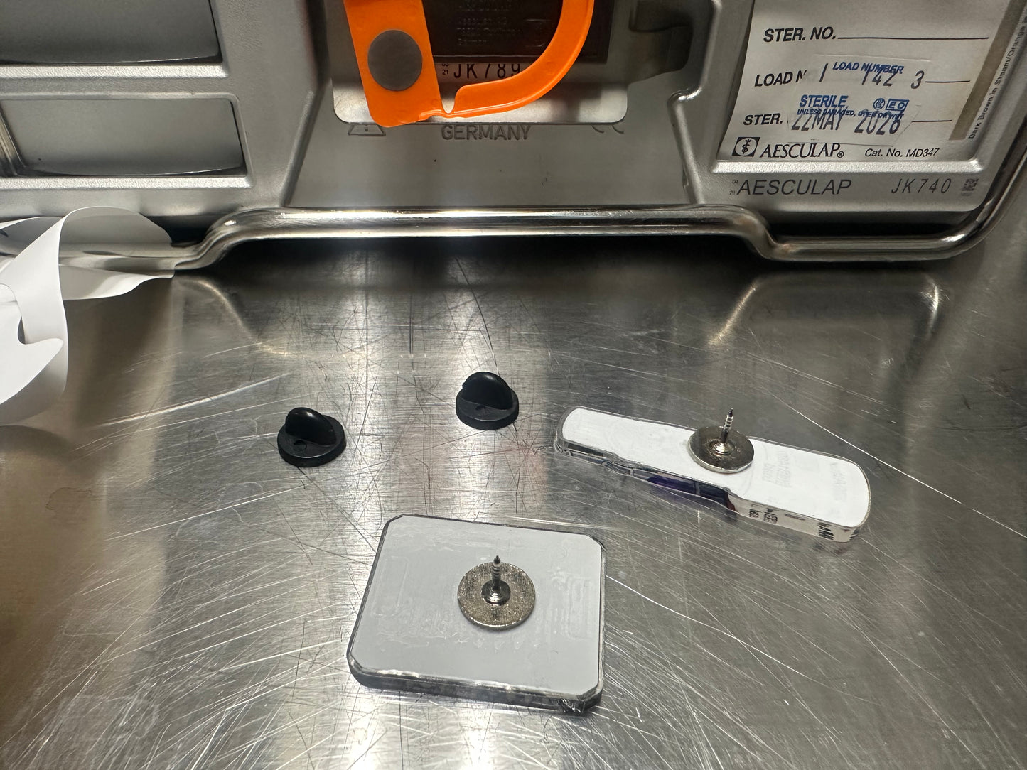 Sterile Processing Acrylic Pin | 2 Pin Bundle | SPD Week | BI Indicator and Surgical Tray