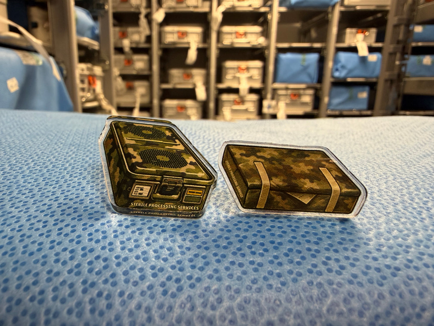 Build Your Own Military Camo SPD Acrylic Pin Set | Medical Supply Technician MST Pin | Sterile Processing Pin | VA Employee Gift | Choose Your Pins